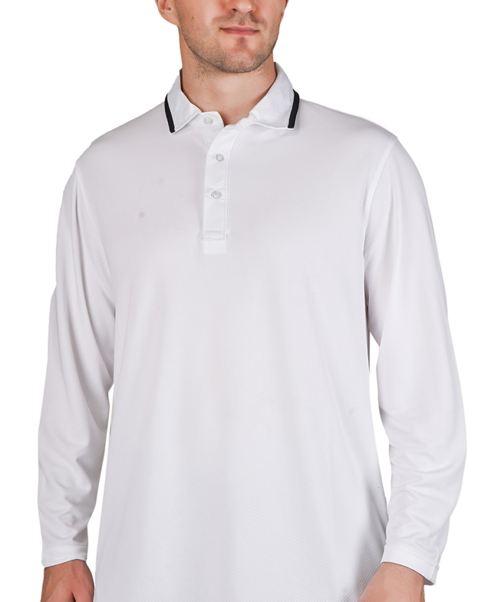 White Twill Classic Full-Sleeve T-Shirt
