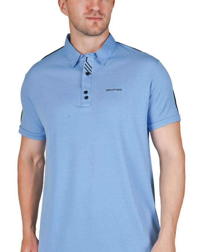 Austin Light Blue Breathable Polo