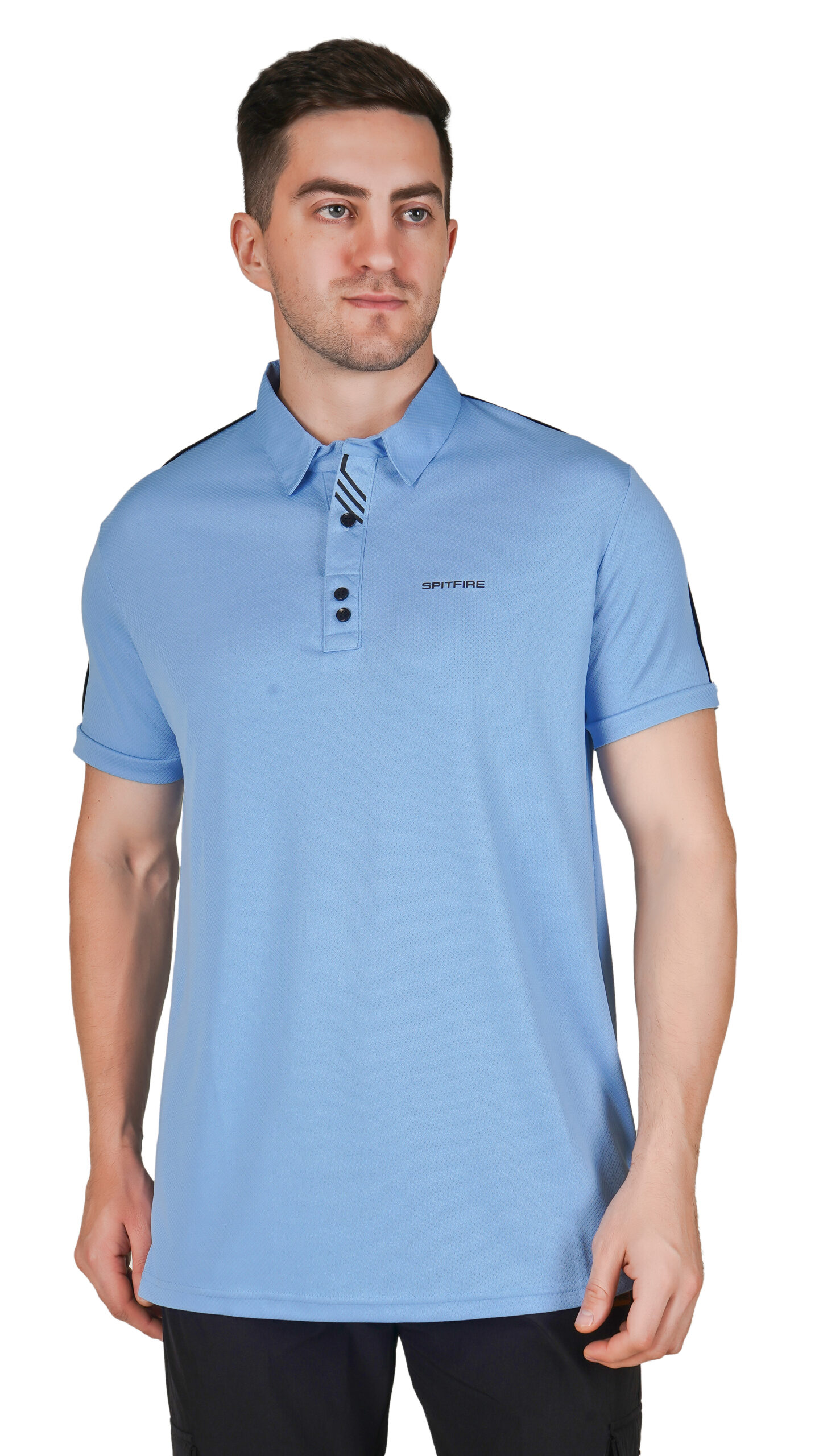 Austin Light Blue Breathable Polo